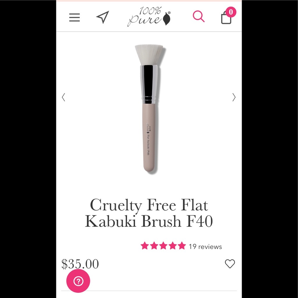 Flat foundation brush